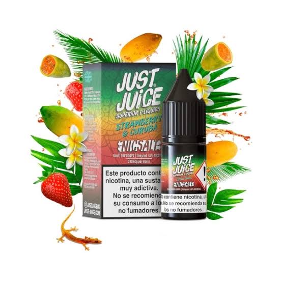 SALES DE NICOTINA SRAWBERRY Y CURUBA JUST JUICE 11º MG